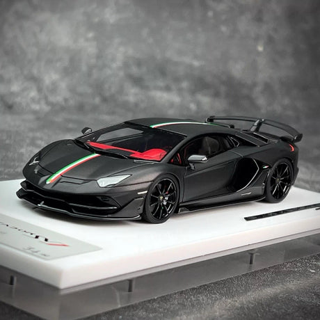 [Make Up] 1:43 Lamborghini 2018 Aventador SVJ Black Model Car Resin