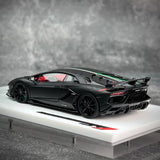 [Make Up] 1:43 Lamborghini 2018 Aventador SVJ noir voiture miniature Resin