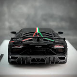 [Make Up] 1:43 Lamborghini 2018 Aventador SVJ noir voiture miniature Resin
