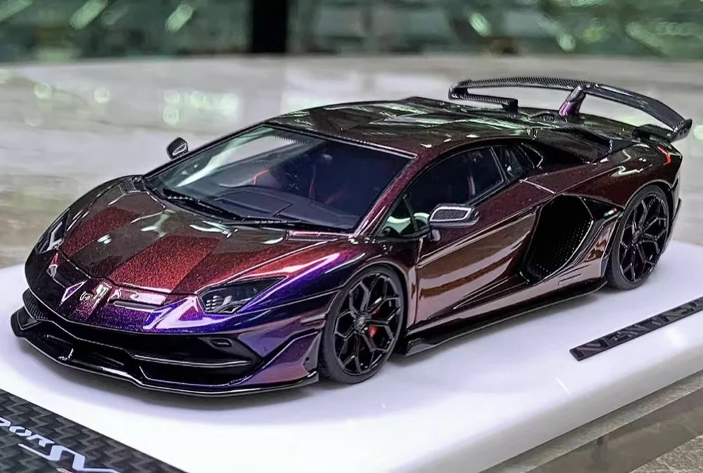 [Make Up] 1:43 Lamborghini 2018 Aventador SVJ Gradient voiture miniature Resin