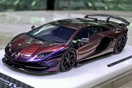 [Make Up] 1:43 Lamborghini 2018 Aventador SVJ Gradient Model Car Resin
