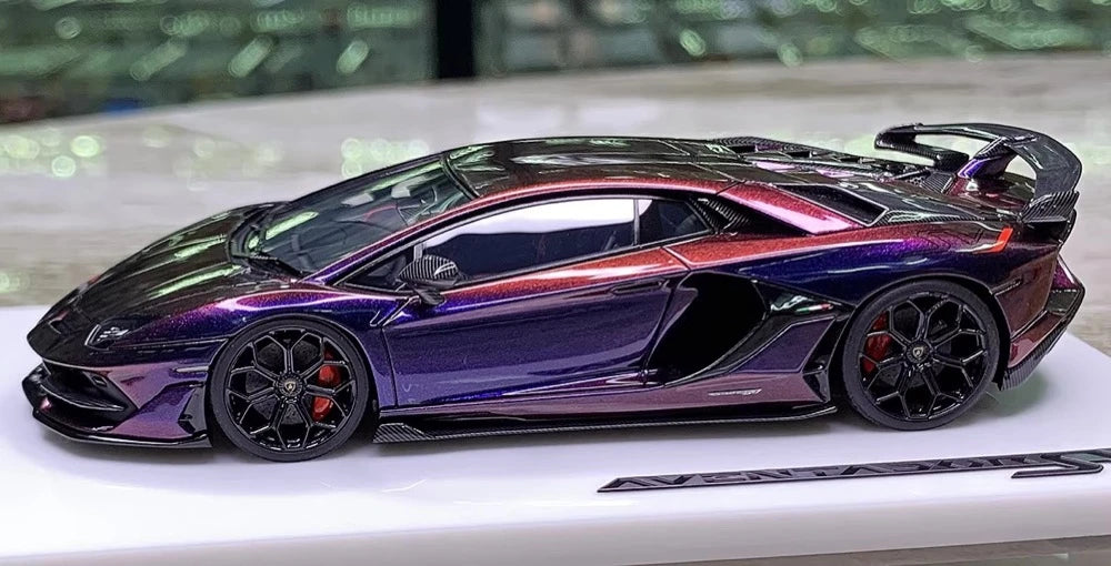 [Make Up] 1:43 Lamborghini 2018 Aventador SVJ Gradient Model Car Resin