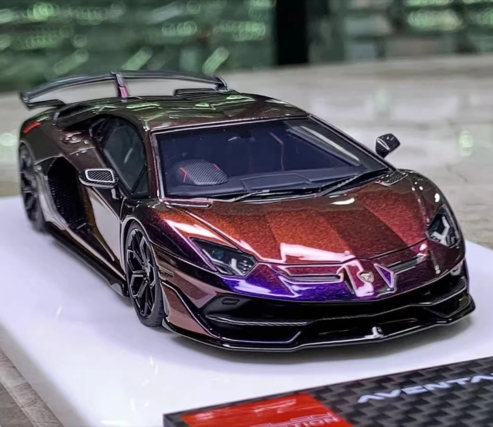 [Make Up] 1:43 Lamborghini 2018 Aventador SVJ Gradient Model Car Resin