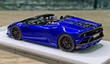 [Make Up] 1:43 Lamborghini 2019 Huracan EVO Spyder Blue Model Car Resin