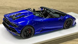 [Make Up] 1:43 Lamborghini 2019 Huracan EVO Spyder Blue Model Car Resin