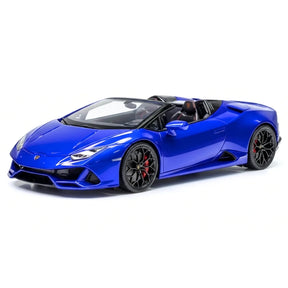 [Make Up] 1:43 Lamborghini 2019 Huracan EVO Spyder Blue Model Car Resin