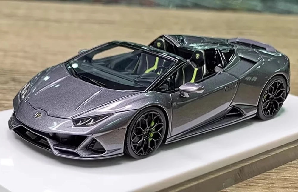 [Make Up] 1:43 Lamborghini 2019 Huracan EVO Spyder Gray Model Car Resin