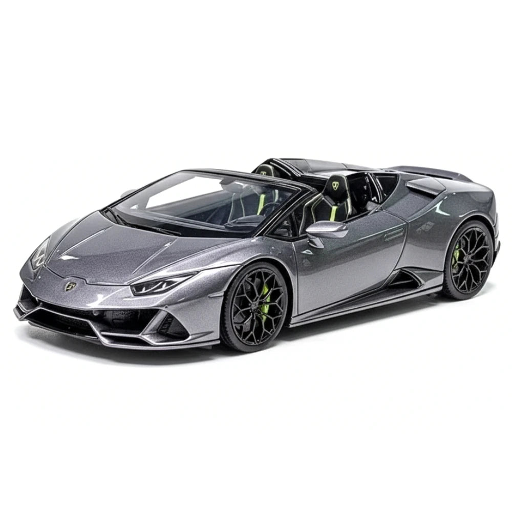 [Make Up] 1:43 Lamborghini 2019 Huracan EVO Spyder Gray Model Car Resin