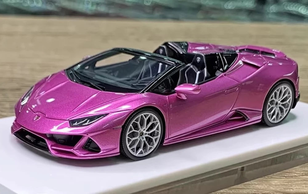 [Make Up] 1:43 Lamborghini 2019 Huracan EVO Spyder lila modellbil harts