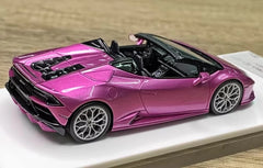 [Make Up] 1:43 Lamborghini 2019 Huracan EVO Spyder viola modellino di auto resina