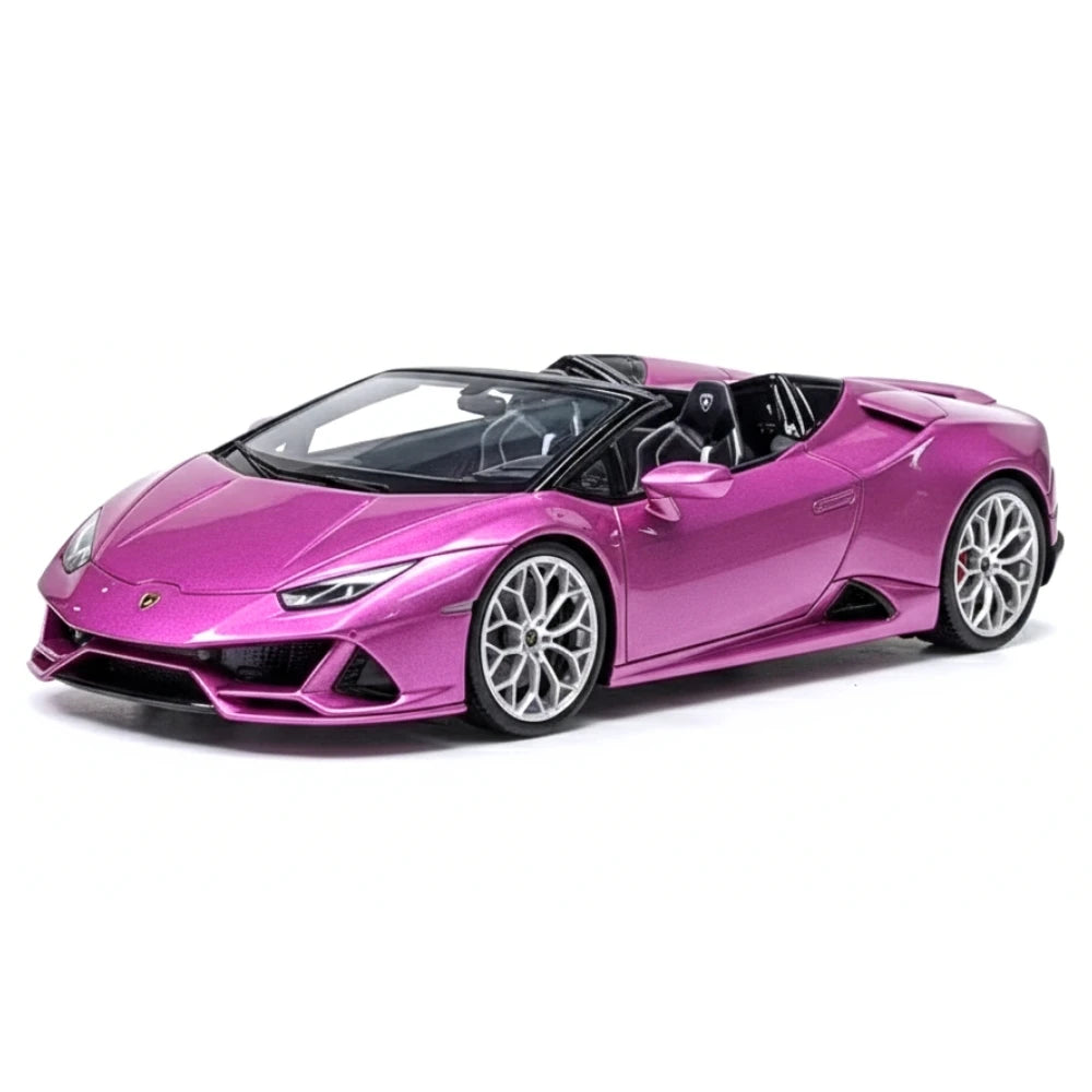 [Make Up] 1:43 Lamborghini 2019 Huracan EVO Spyder viola modellino di auto resina
