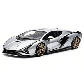 [Make Up] 1:43 Lamborghini 2019 Sian FKP 37 argent voiture miniature Resin