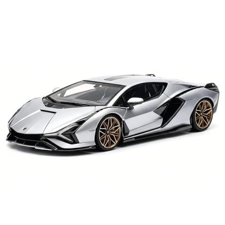 [Make Up] 1:43 Lamborghini 2019 Sian FKP 37 Silver Model Car Resin