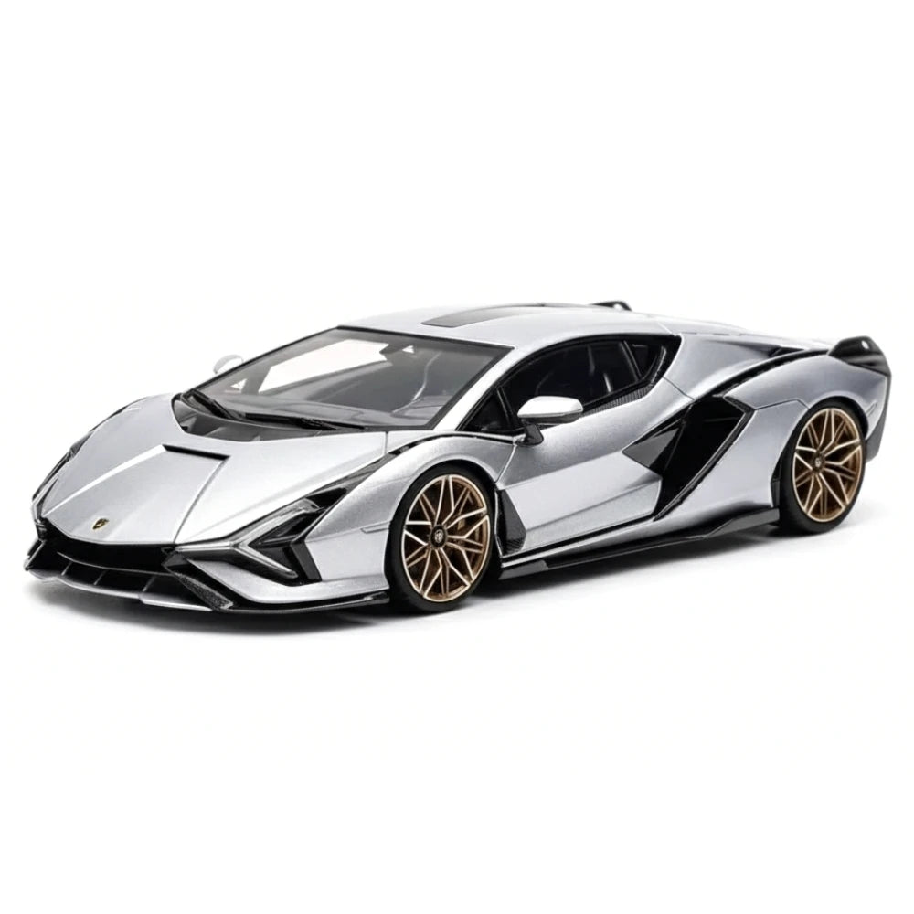 [Make Up] 1:43 Lamborghini 2019 Sian FKP 37 Silver Model Car Resin