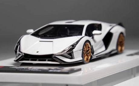 [Make Up] 1:43 Lamborghini 2019 Sian FKP 37 White Model Car Resin