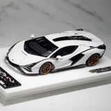 [Make Up] 1:43 Lamborghini 2019 Sian FKP 37 White Model Car Resin