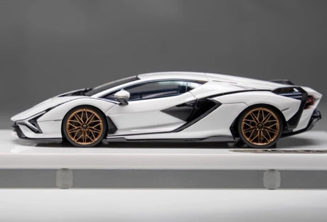 [Make Up] 1:43 Lamborghini 2019 Sian FKP 37 White Model Car Resin