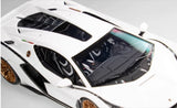 [Make Up] 1:43 Lamborghini 2019 Sian FKP 37 White Model Car Resin