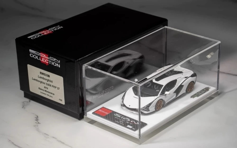 [Make Up] 1:43 Lamborghini 2019 Sian FKP 37 wit modelauto Hars