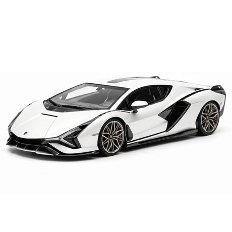 [Make Up] 1:43 Lamborghini 2019 Sian FKP 37 White Model Car Resin