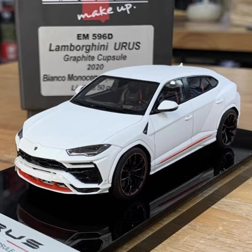 [Make Up] 1:43 Lamborghini 2020 Urus Graphite Capsule White Model Car Resin