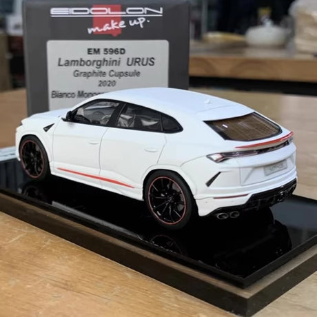 [Make Up] 1:43 Lamborghini 2020 Urus Graphite Capsule White Model Car Resin