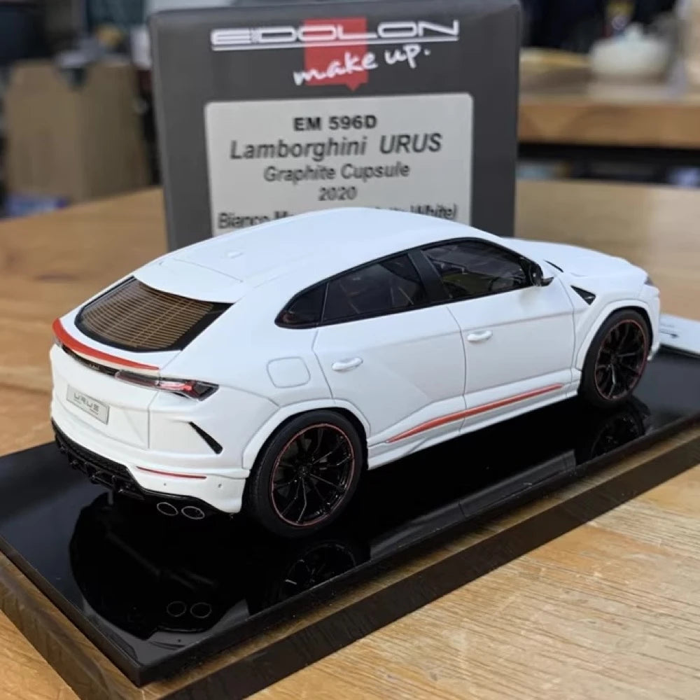 [Make Up] 1:43 Lamborghini 2020 Urus Graphite Capsule White Model Car Resin