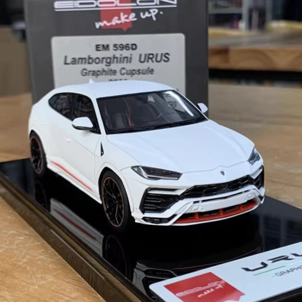 [Make Up] 1:43 Lamborghini 2020 Urus Graphite Capsule White Model Car Resin