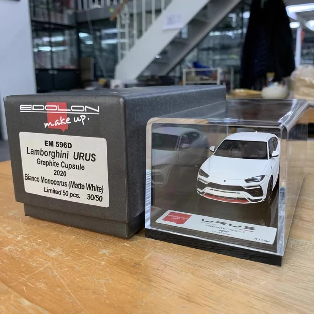 [Make Up] 1:43 Lamborghini 2020 Urus Graphite Capsule White Model Car Resin