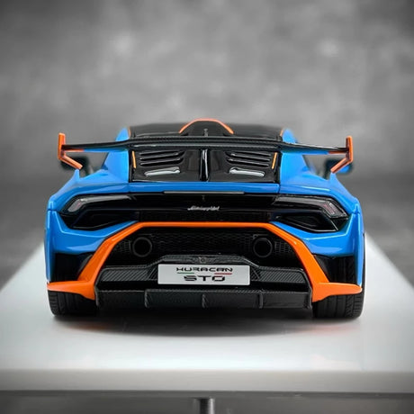 [Make Up] 1:43 Lamborghini 2021 Huracan STO Blue Model Car Resin