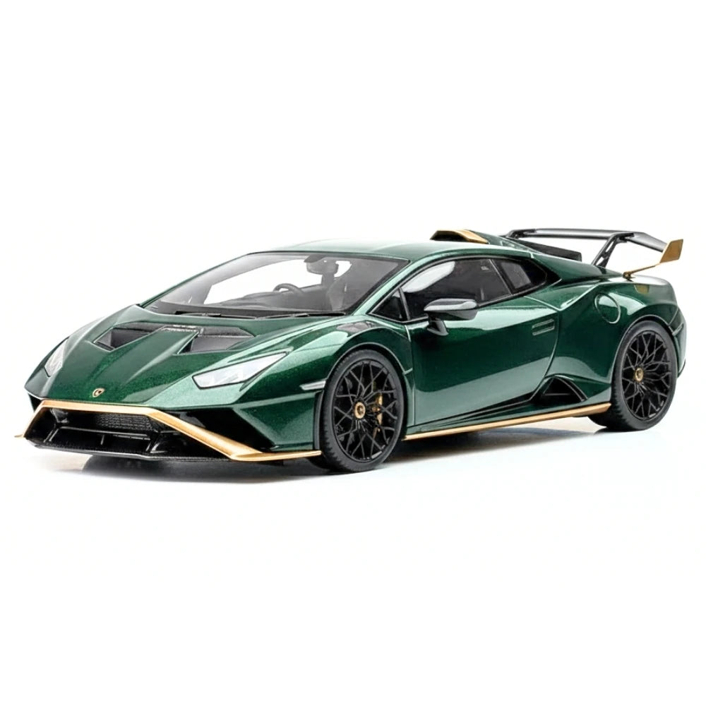 [Make Up] 1:43 Lamborghini 2021 Huracan STO verde modellino di auto resina
