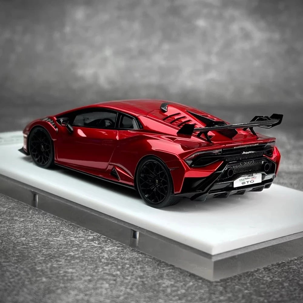 [Make Up] 1:43 Lamborghini 2021 Huracan STO Red Model Car Resin