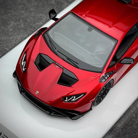 [Make Up] 1:43 Lamborghini 2021 Huracan STO Red Model Car Resin