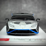 [Make Up] 1:43 Lamborghini 2021 Huracan STO zilver modelauto Hars