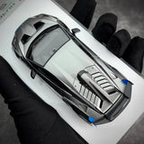 [Make Up] 1:43 Lamborghini 2021 Huracan STO zilver modelauto Hars