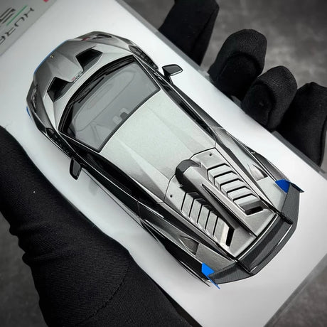 [Make Up] 1:43 Lamborghini 2021 Huracan STO Silver Model Car Resin