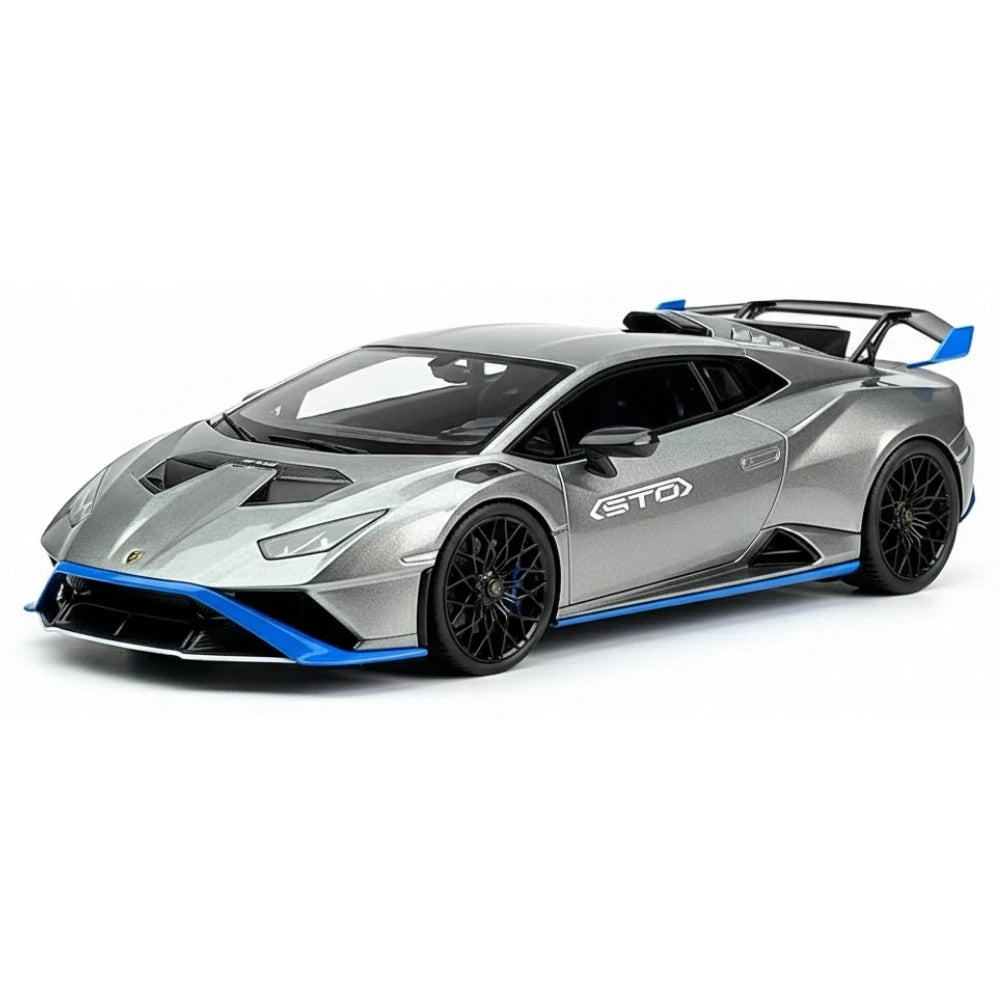 [Make Up] 1:43 Lamborghini 2021 Huracan STO Silver Model Car Resin