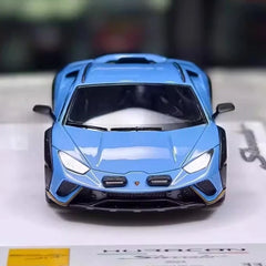 [Make Up] 1:43 Lamborghini 2023 Huracan Sterrato All-Terrain Blue Model Car Resin