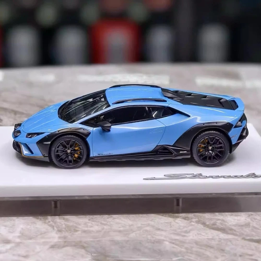 [Make Up] 1:43 Lamborghini 2023 Huracan Sterrato All-Terrain Blue Model Car Resin