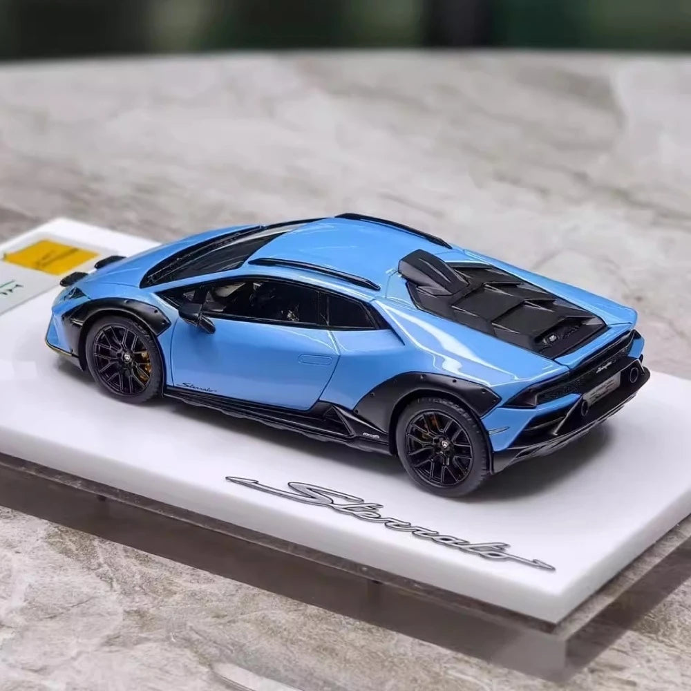 [Make Up] 1:43 Lamborghini 2023 Huracan Sterrato All-Terrain Blue Model Car Resin