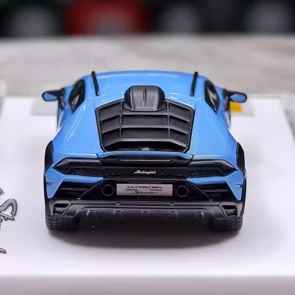 [Make Up] 1:43 Lamborghini 2023 Huracan Sterrato All-Terrain Blue Model Car Resin