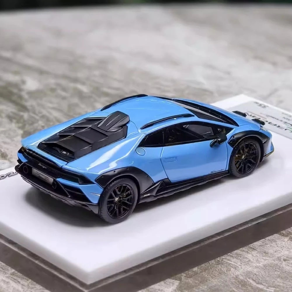 [Make Up] 1:43 Lamborghini 2023 Huracan Sterrato All-Terrain Blue Model Car Resin