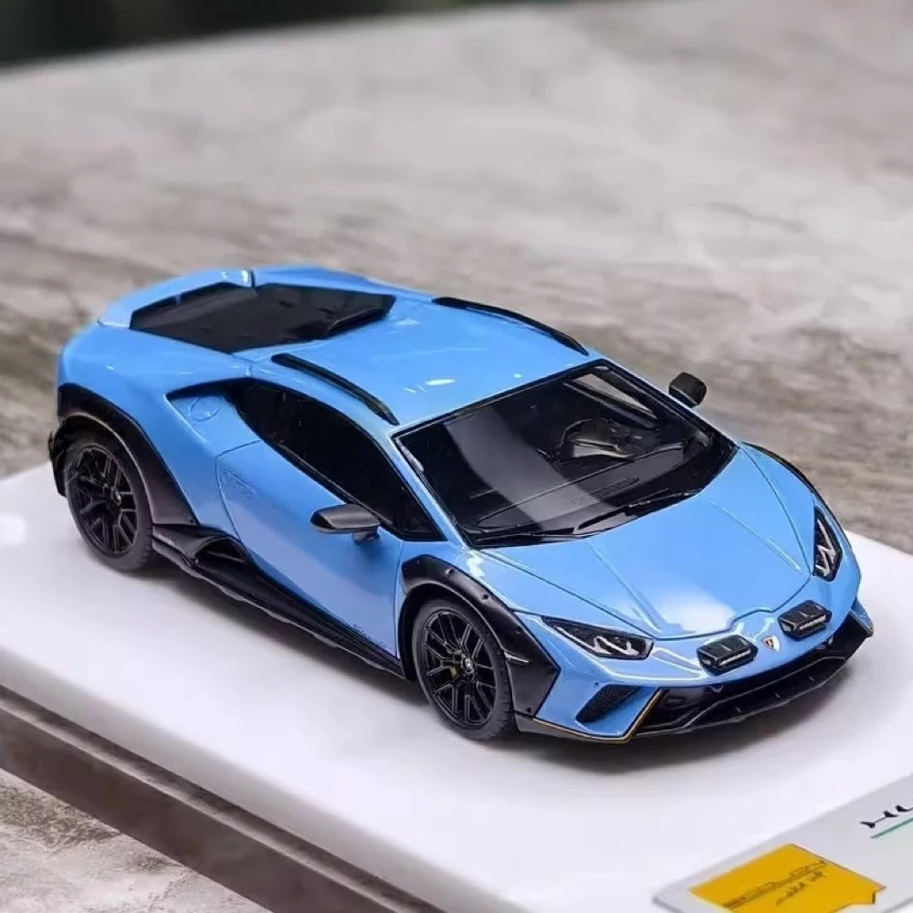 [Make Up] 1:43 Lamborghini 2023 Huracan Sterrato All-Terrain Blue Model Car Resin