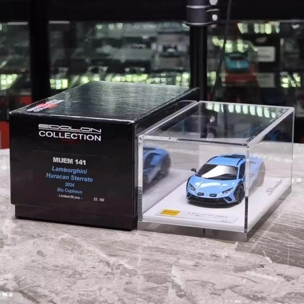 [Make Up] 1:43 Lamborghini 2023 Huracan Sterrato All-Terrain Blue Model Car Resin