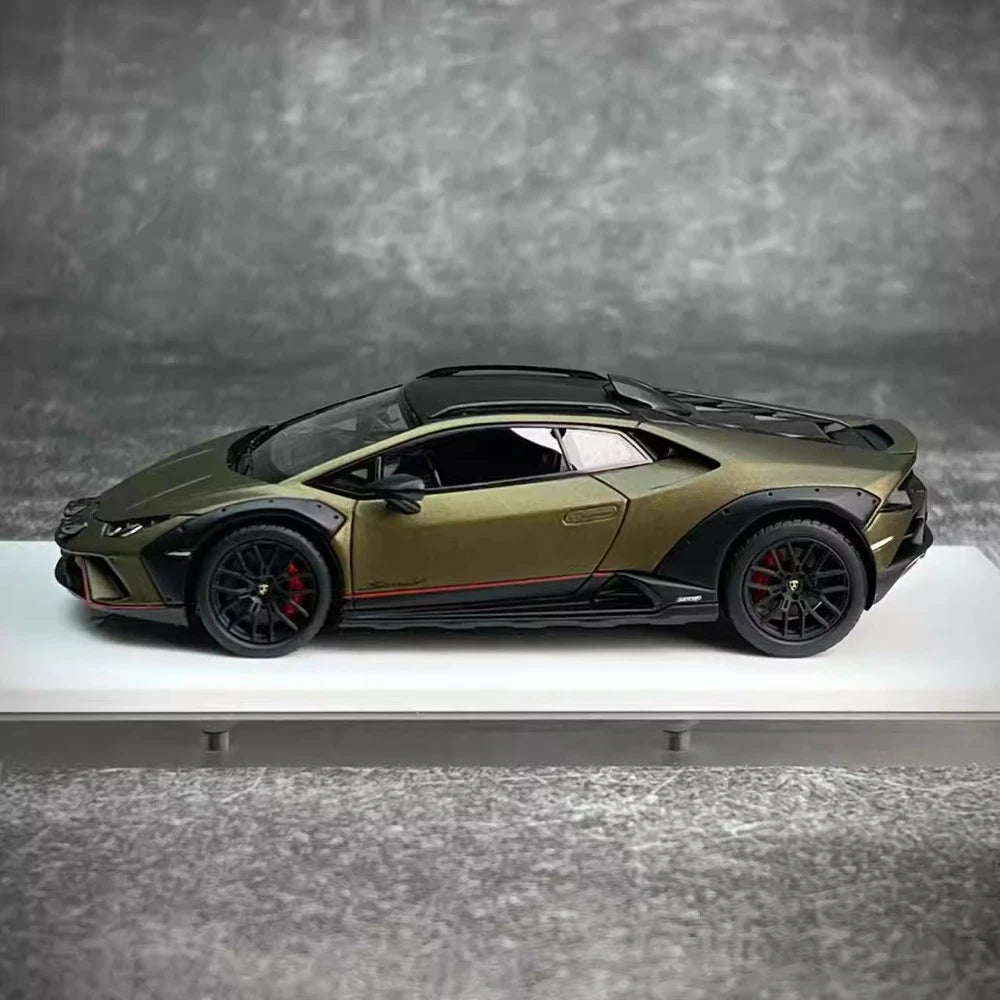 [Make Up] 1:43 Lamborghini 2024 Huracan Sterrato All-Terrain Green Model Car Resin