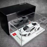 [Make Up] 1:43 Lamborghini 2024 Revuelto vit modellbil resin