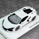 [Make Up] 1:43 Lamborghini 2024 Revuelto vit modellbil resin