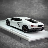 [Make Up] 1:43 Lamborghini 2024 Revuelto vit modellbil resin
