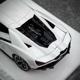 [Make Up] 1:43 Lamborghini 2024 Revuelto vit modellbil resin