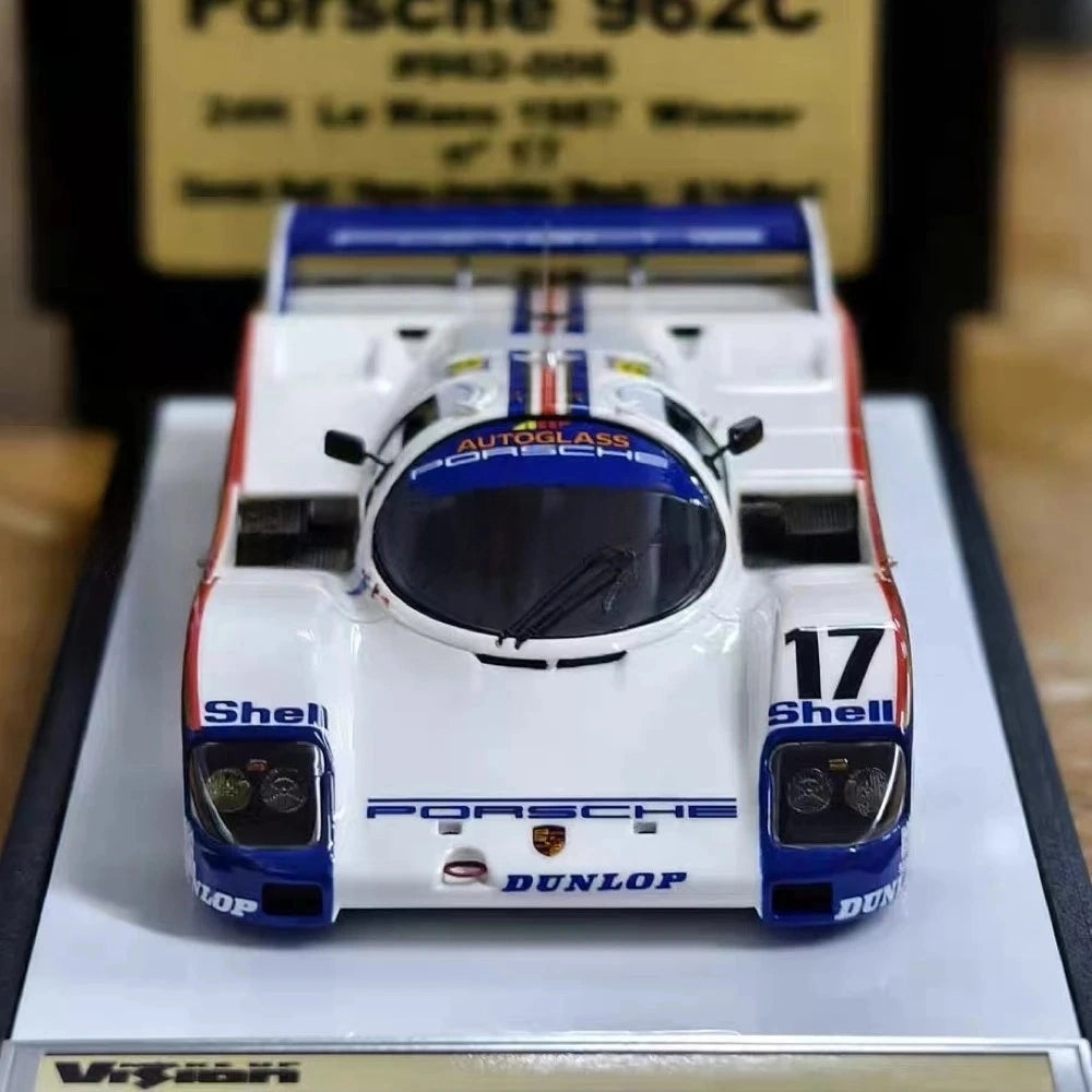 [Make Up] 1:43 Porsche 1987 962C 24H Le Mans #17 Winner Model Car Resin / Closed Body